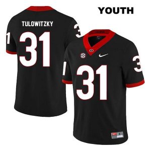 Youth Georgia Bulldogs NCAA #31 Reid Tulowitzky Nike Stitched Black Legend Authentic College Football Jersey THB6054BL